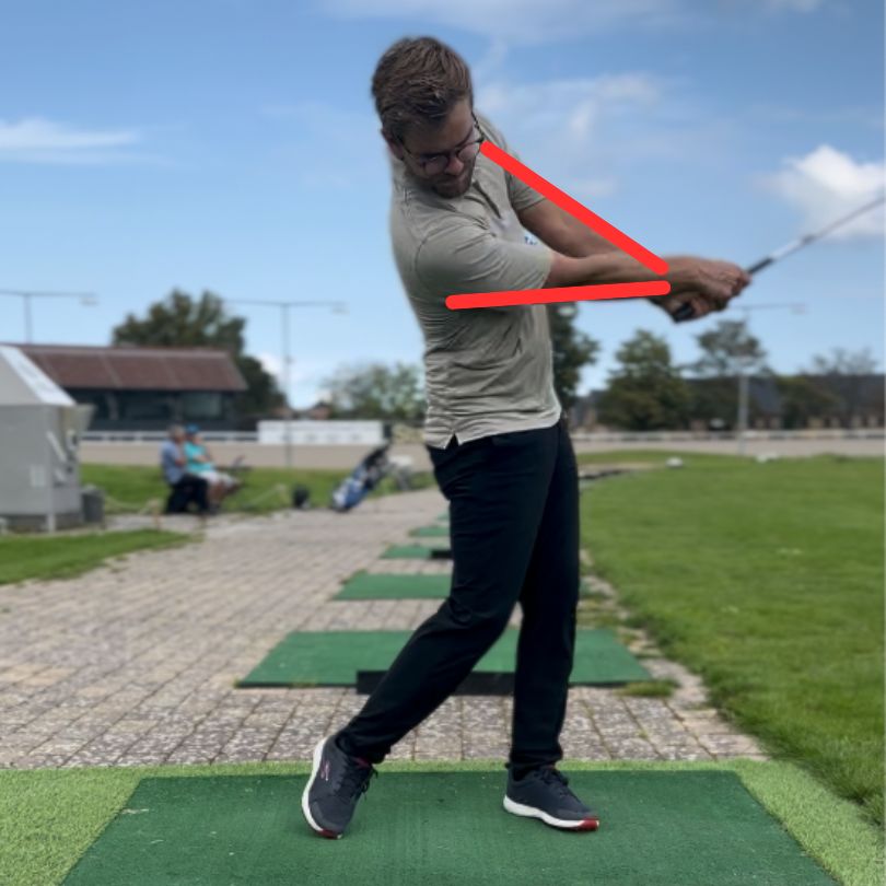 Keep Both Arms Straight After You've Hit the Ball